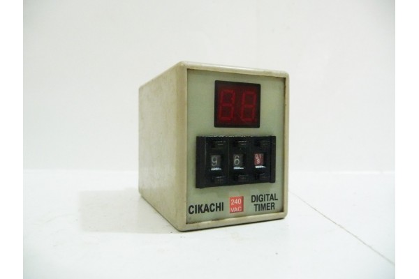 Digital Timer with 8 pin Base, AH3D, 240 VAC, CIKACHI, Made in Japan
